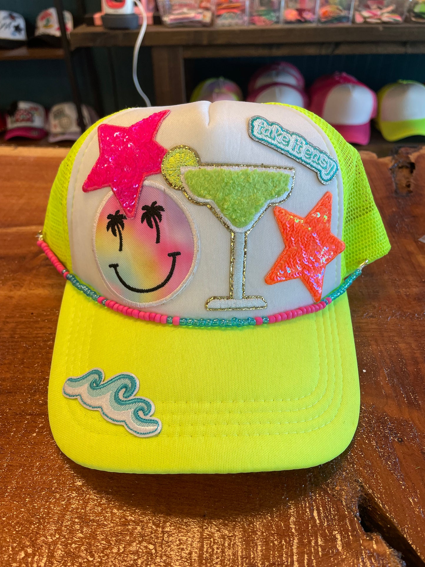 Take It Easy Neon Trucker Hat