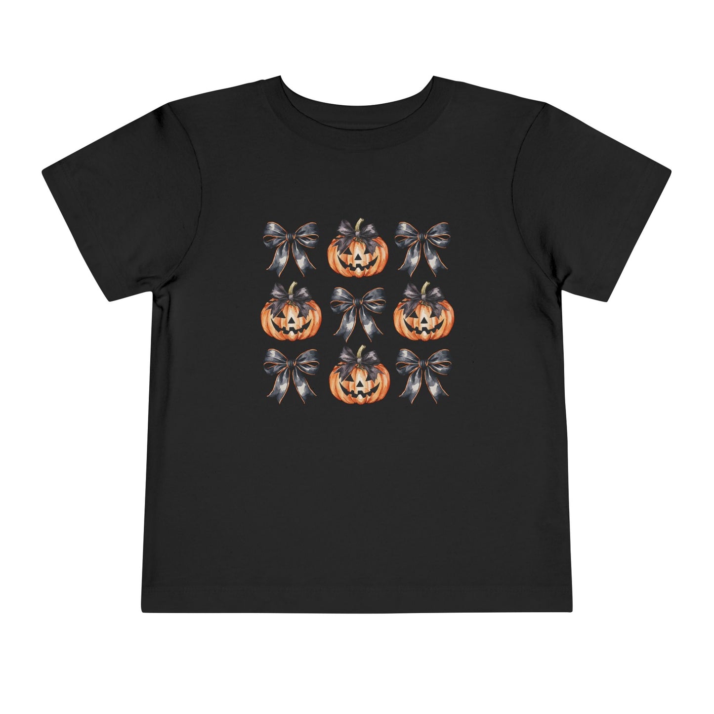 Pumpkin & Coquette Bow Toddler T-Shirt