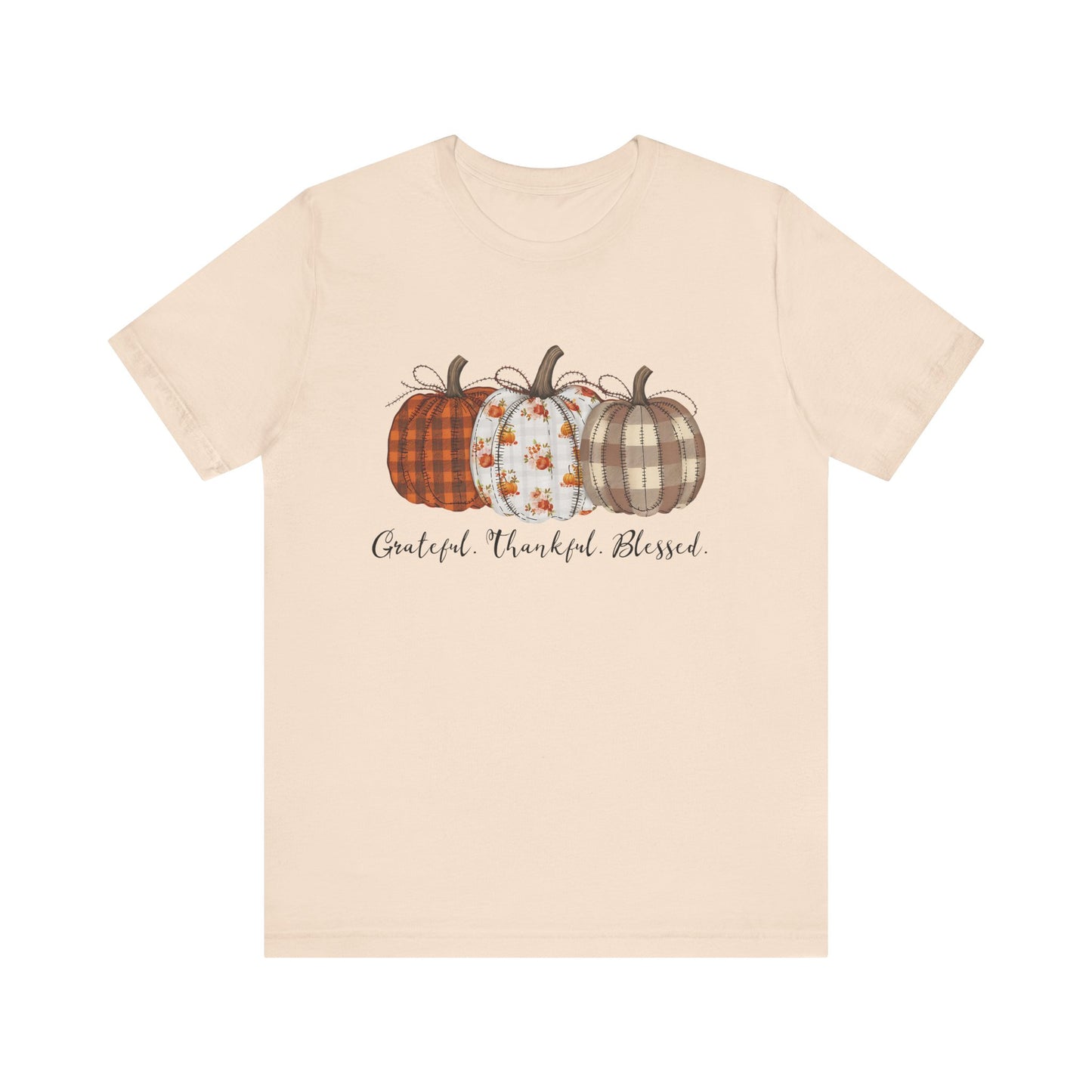 Grateful, Thankful, Blessed Pumpkin Tee