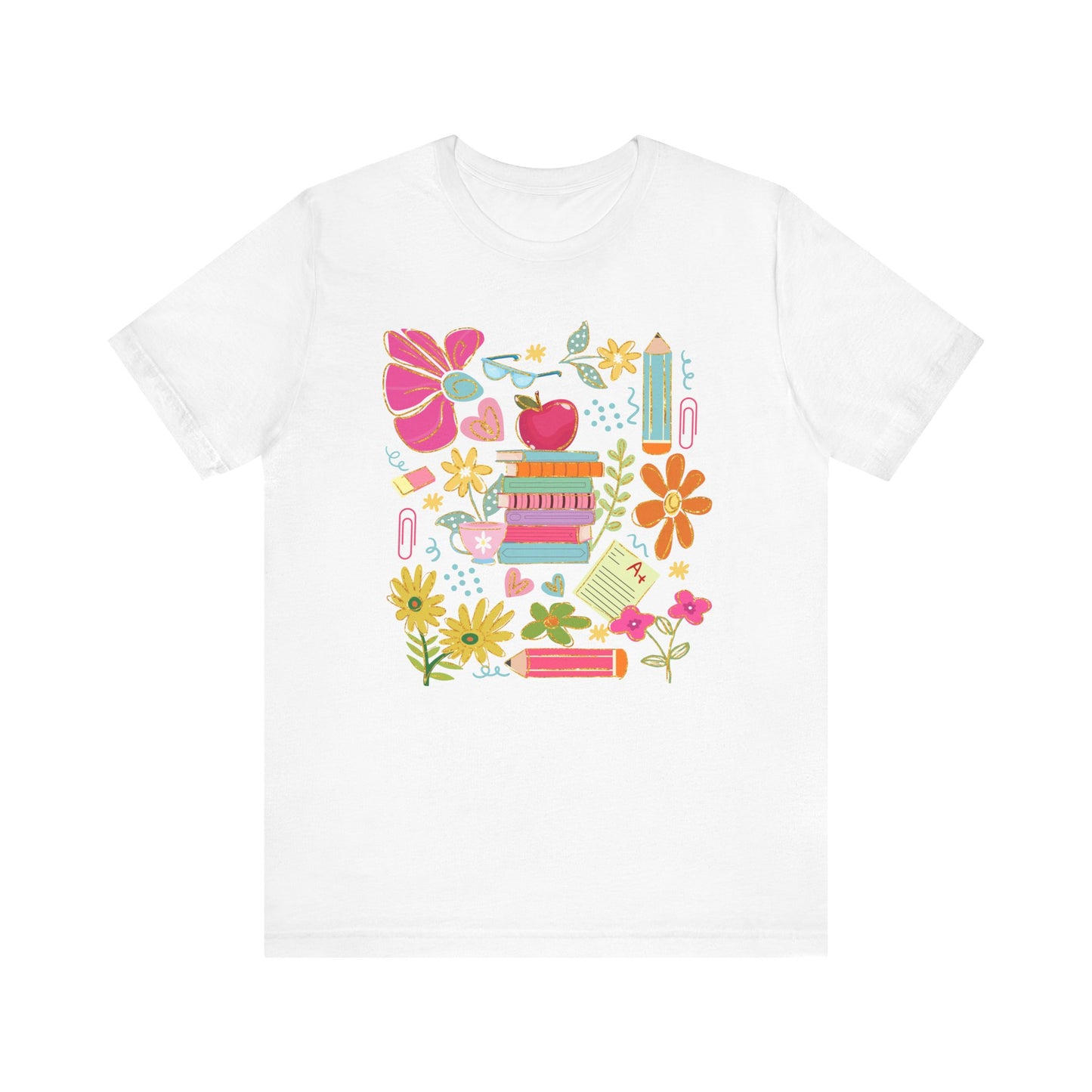 Floral, Fun Teacher Tee