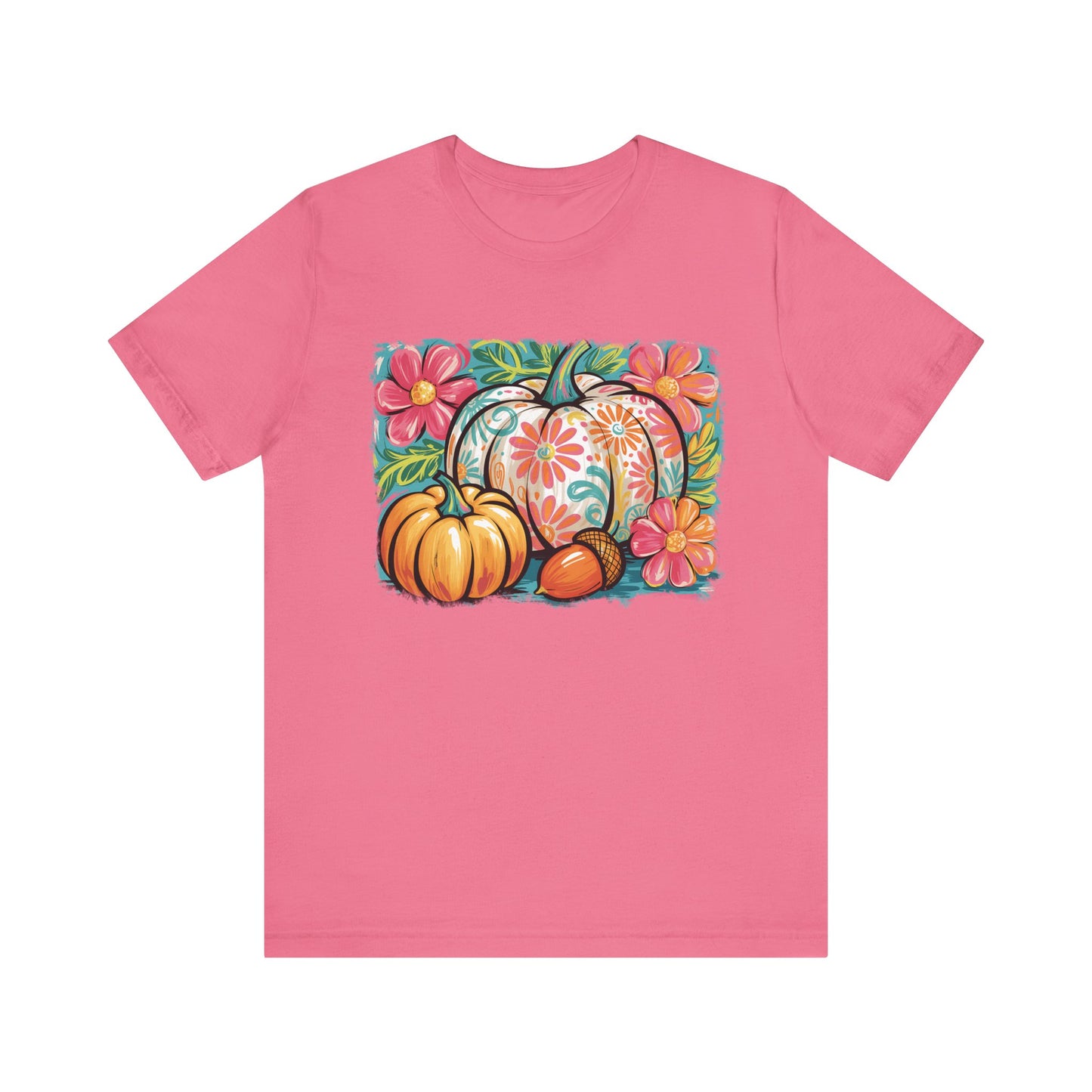 Fall Floral Pumpkin Tee