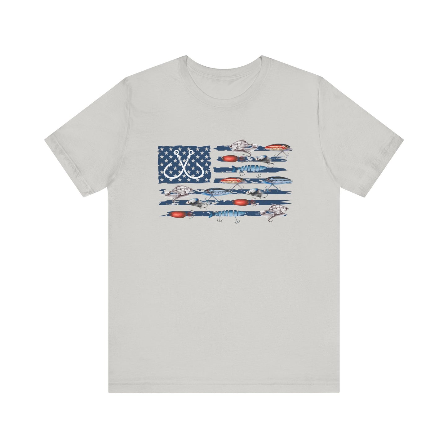 Fishing Lure Flag Unisex Tee