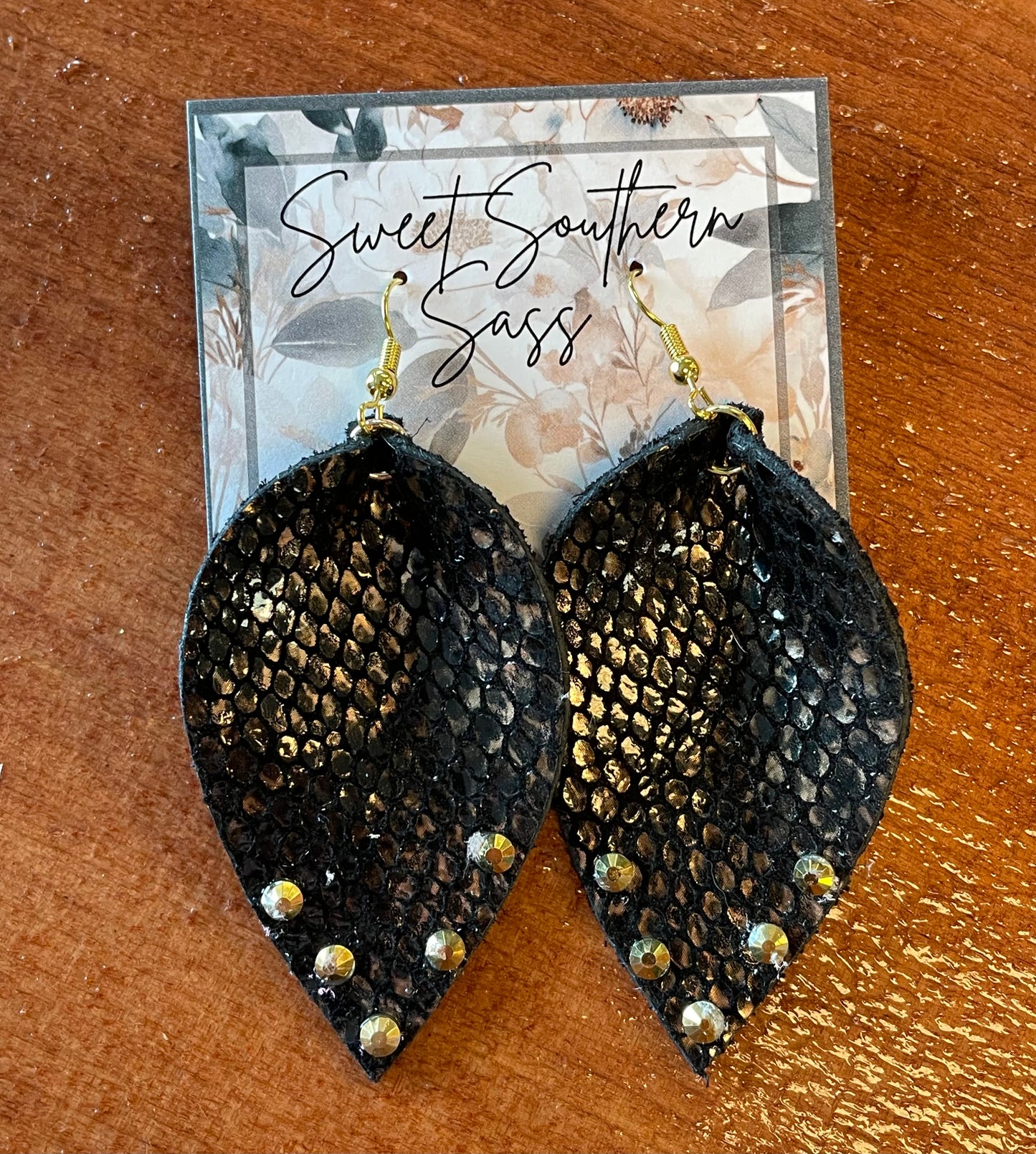 Mystic Hide Leather Earrings