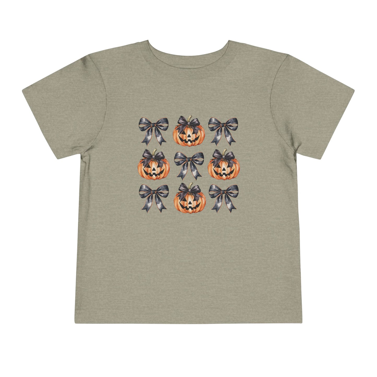 Pumpkin & Coquette Bow Toddler T-Shirt