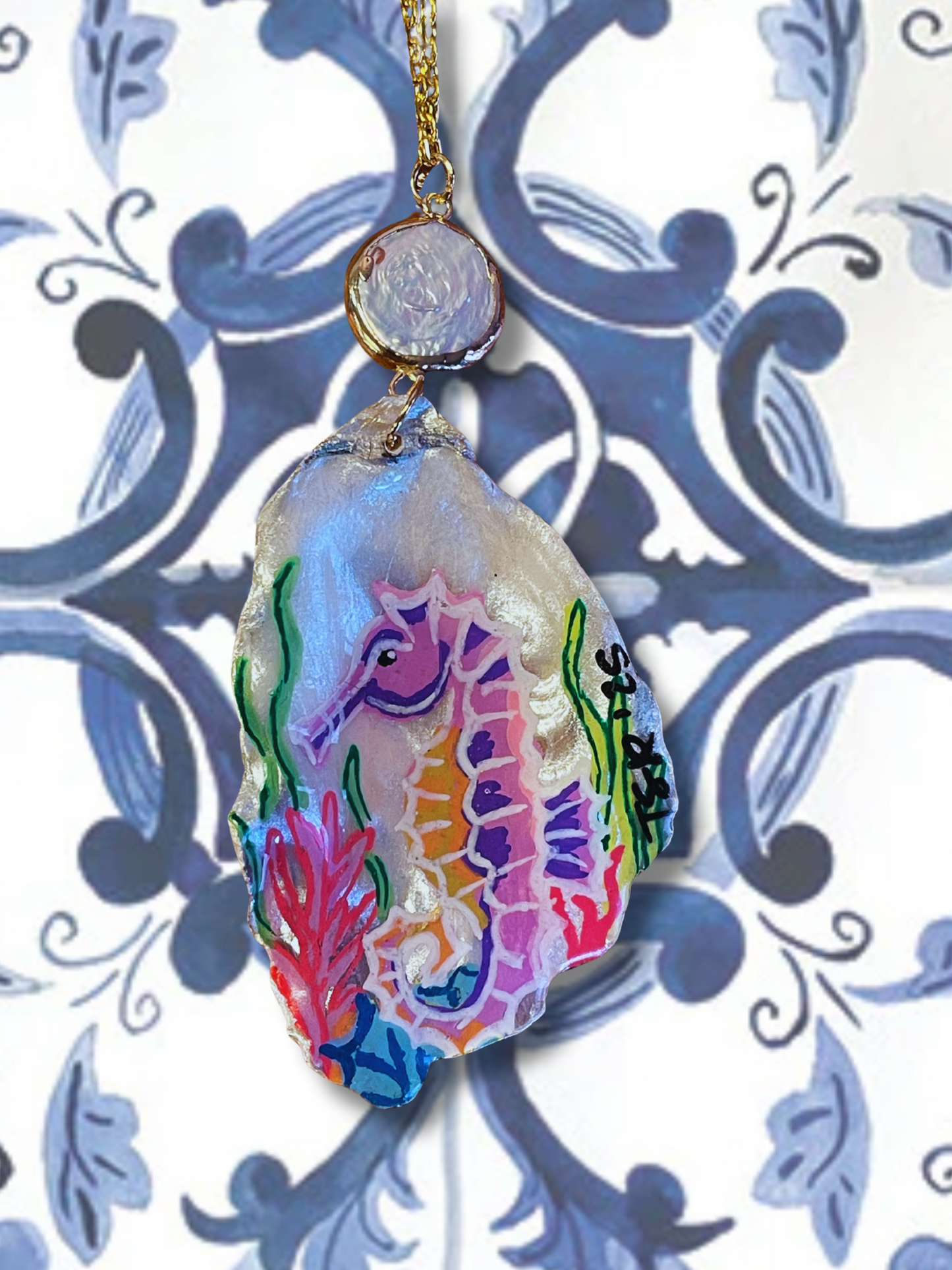 Ocean Life Oyster Shell Necklaces