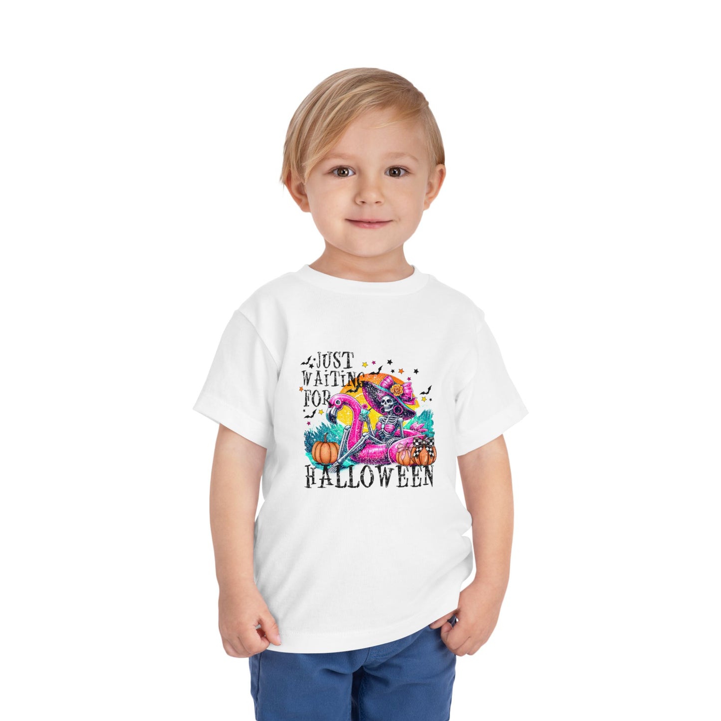Toddler Halloween Tee, Cute Kids Costume Shirt, Just Waiting for Halloween, Fall Apparel, Trick or Treat T-Shirt, Kids Halloween Gift