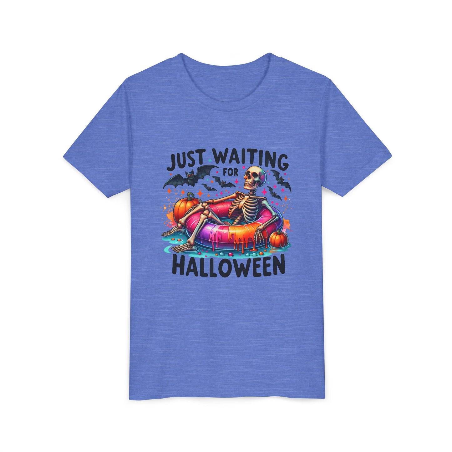 Halloween Youth Tee, Skeleton T-Shirt, Kids Spooky Shirt, Halloween Costume Top, Trick or Treat Apparel, Fall Festivities Outfit