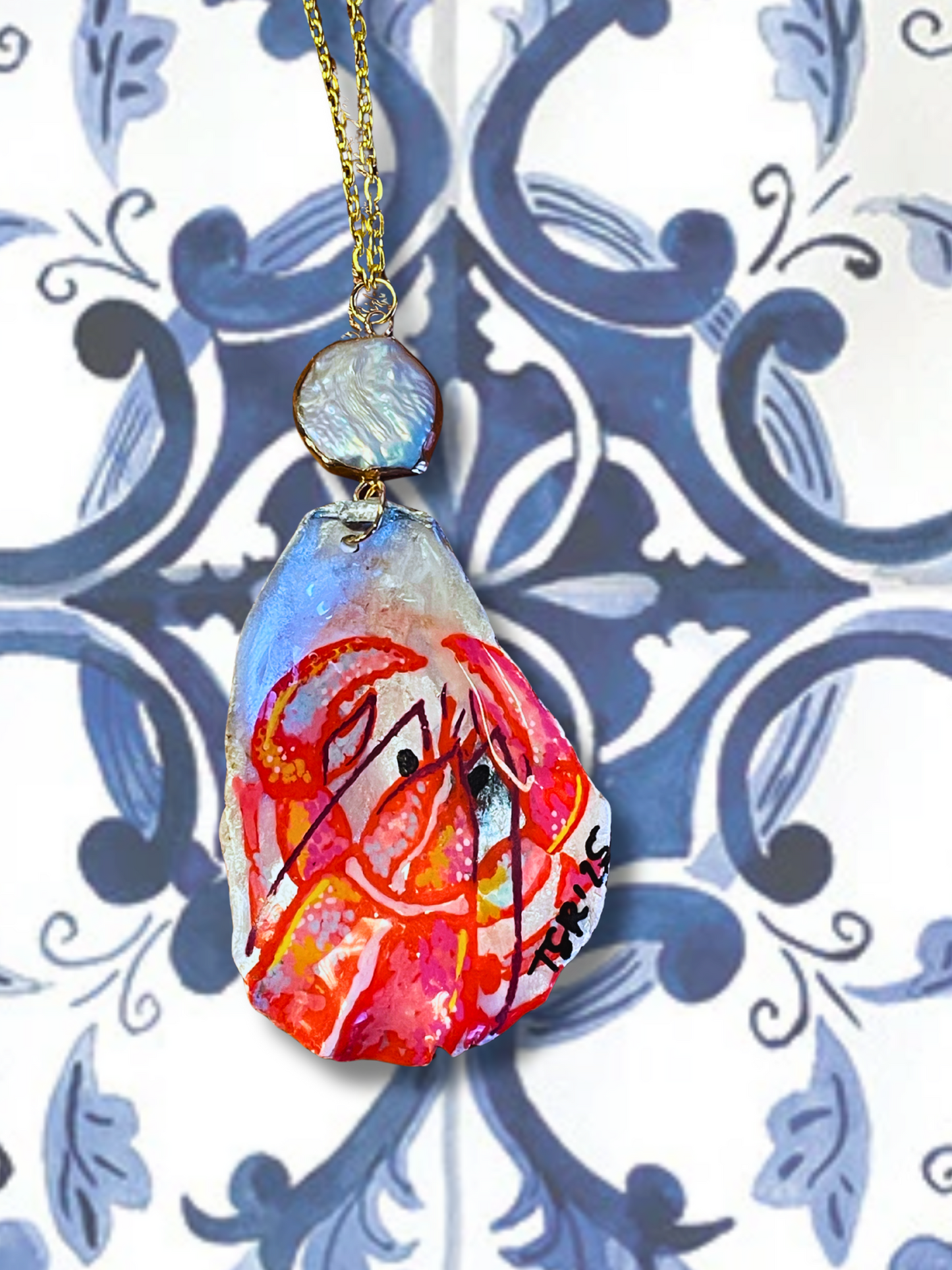 Ocean Life Oyster Shell Necklaces