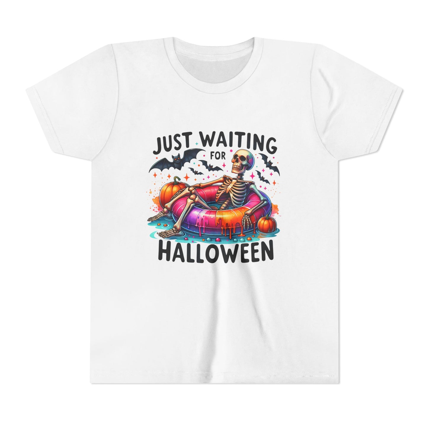 Halloween Youth Tee, Skeleton T-Shirt, Kids Spooky Shirt, Halloween Costume Top, Trick or Treat Apparel, Fall Festivities Outfit