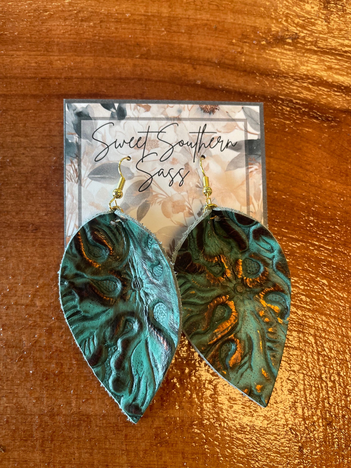 Leather & Lace Earrings
