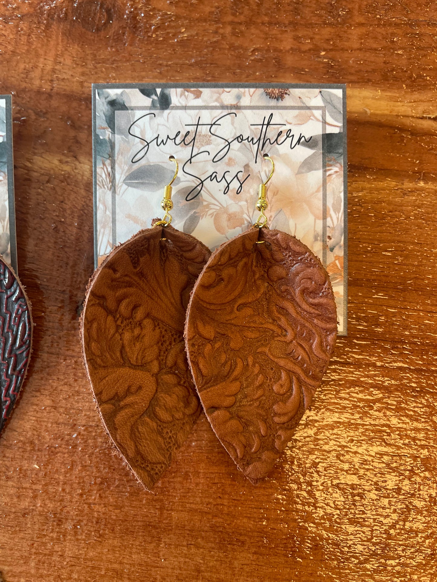 Leather & Lace Earrings