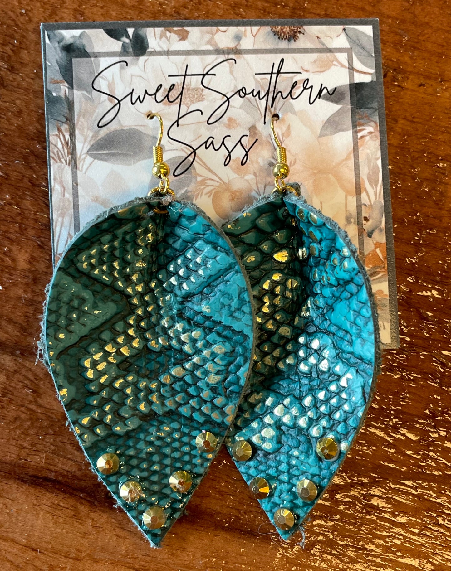 Mystic Hide Leather Earrings