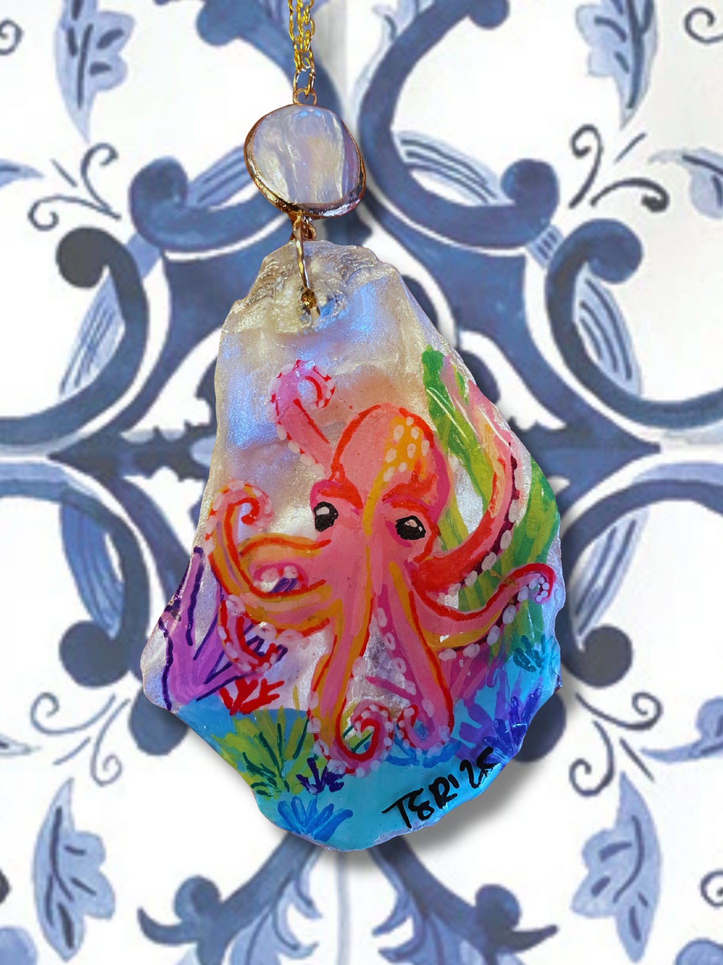 Ocean Life Oyster Shell Necklaces