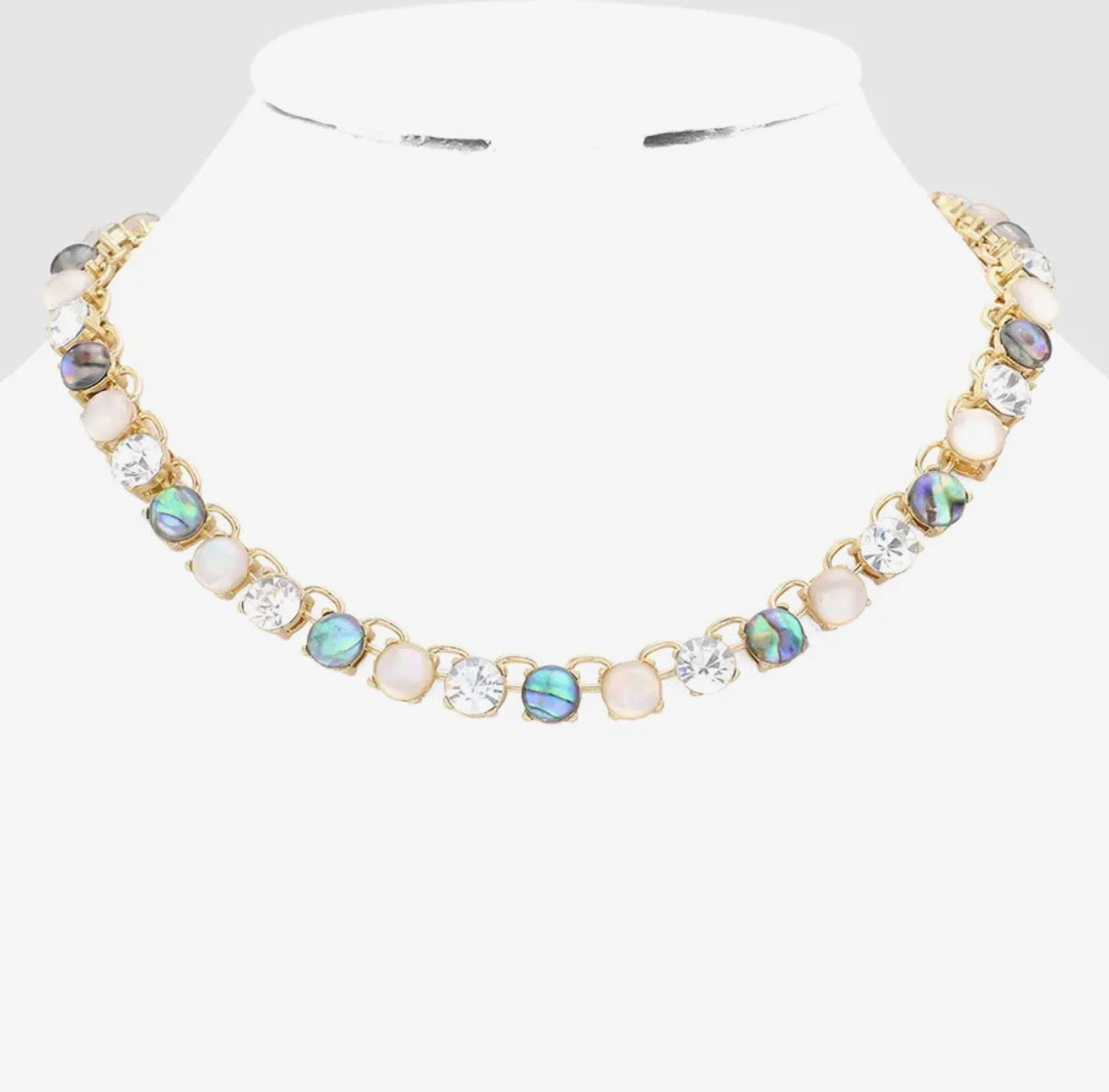 Coastal Aurora Tennis Necklace