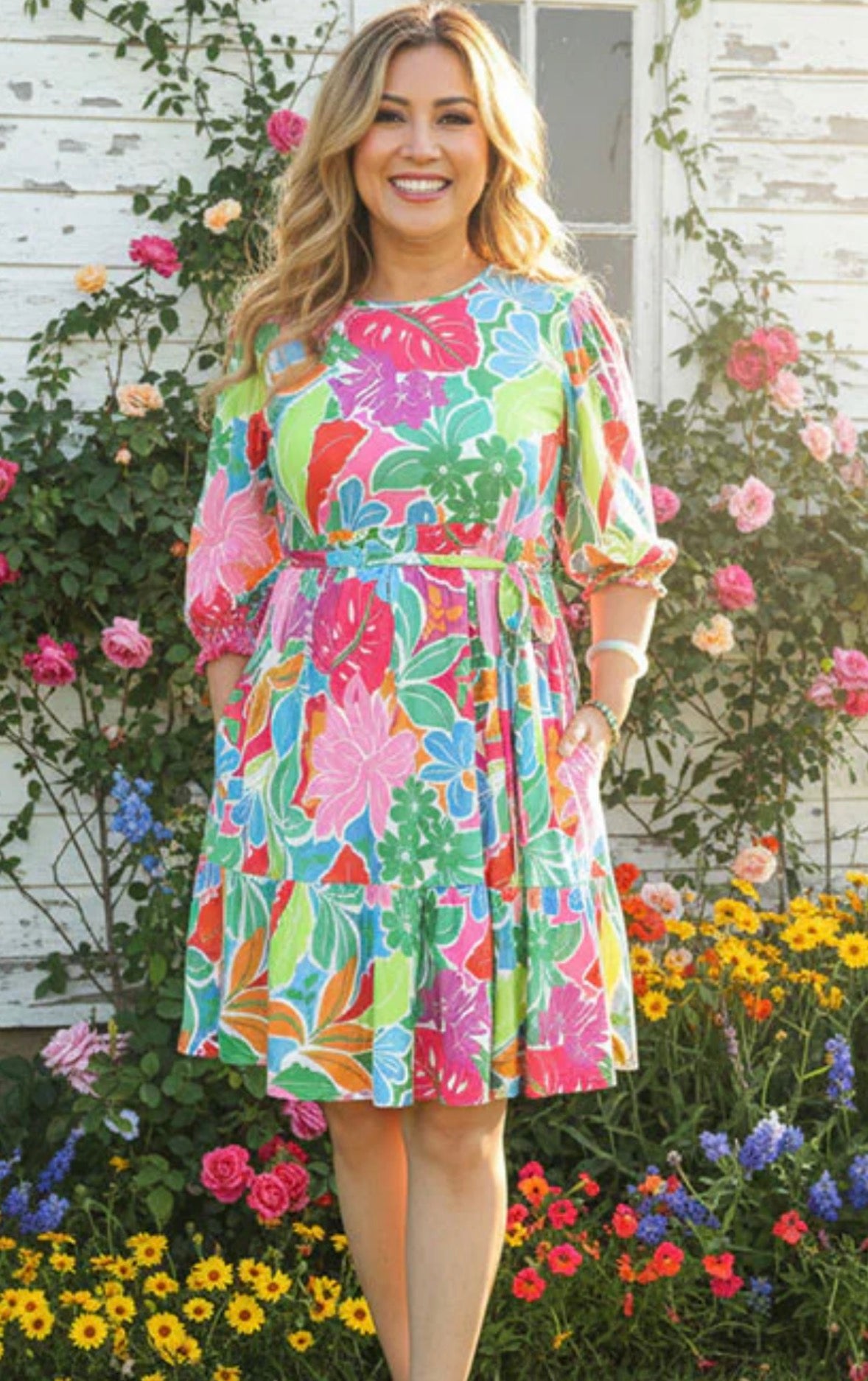 Painted Petals Dress