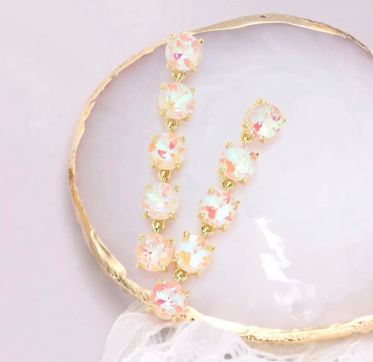 Electric Sunset Cascade Earrings