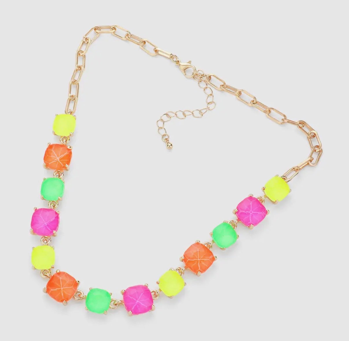 Coastal Confetti Crystal Necklace