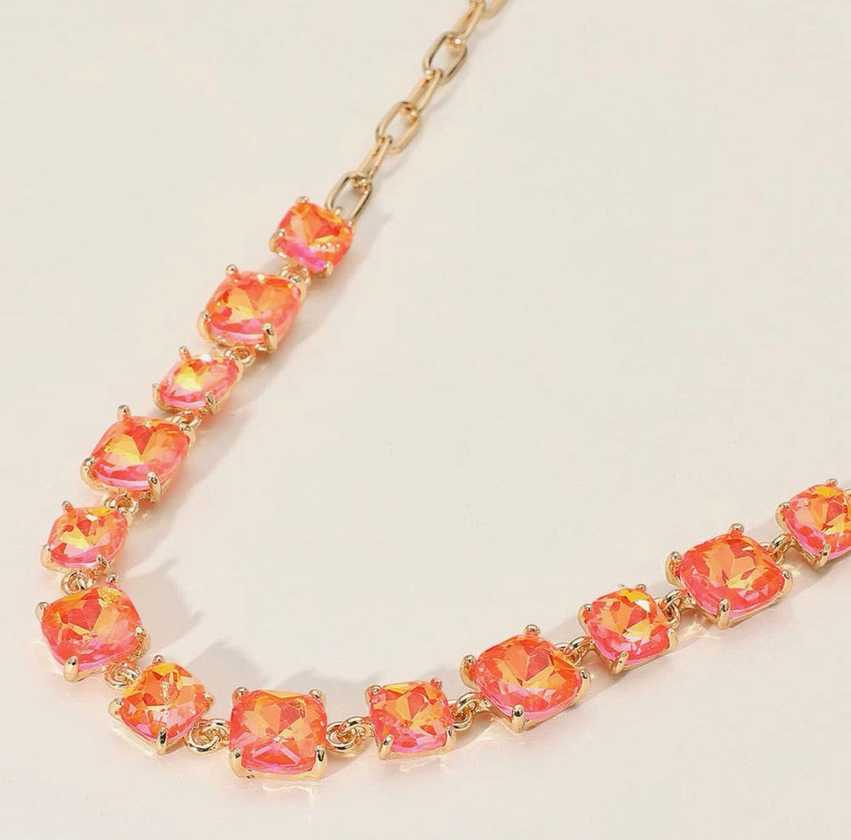 Coastal Confetti Crystal Necklace