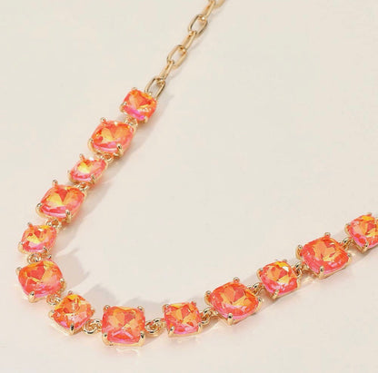 Coastal Confetti Crystal Necklace