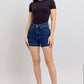 Judy Blue Tummy Control Dark Denim Shorts