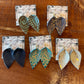 Lone Star Leather Earrings