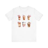 Coffee & Coquette Bows Unisex Short Sleeve Tee