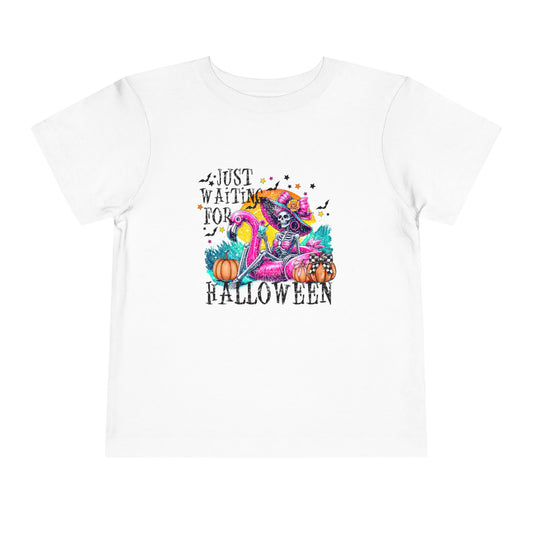 Toddler Halloween Tee, Cute Kids Costume Shirt, Just Waiting for Halloween, Fall Apparel, Trick or Treat T-Shirt, Kids Halloween Gift