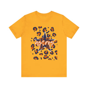 Houston Astros Gameday Leopard Print Tee