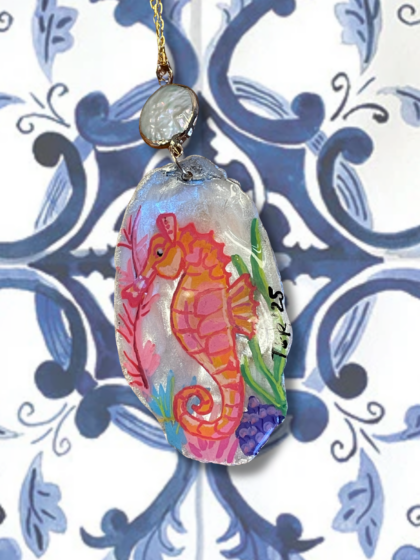 Ocean Life Oyster Shell Necklaces