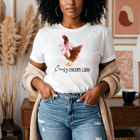 Crazy Chicken Lady Tee