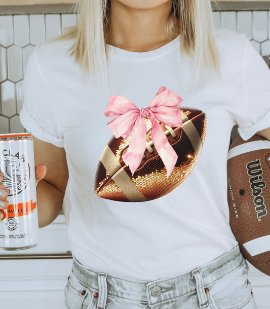 Sequin Football Tee