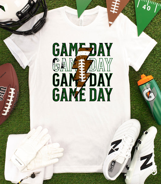 Green & Black Gameday Tee