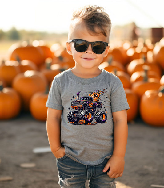 Halloween Monster Truck Toddler Tee