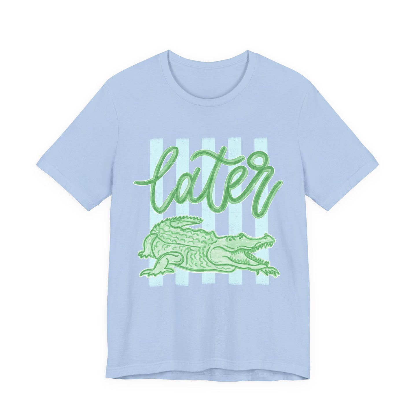 Later Alligator T‑Shirt — Playful Green Alligator Graphic Tee