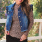 Jordan Ruffle Denim Vest