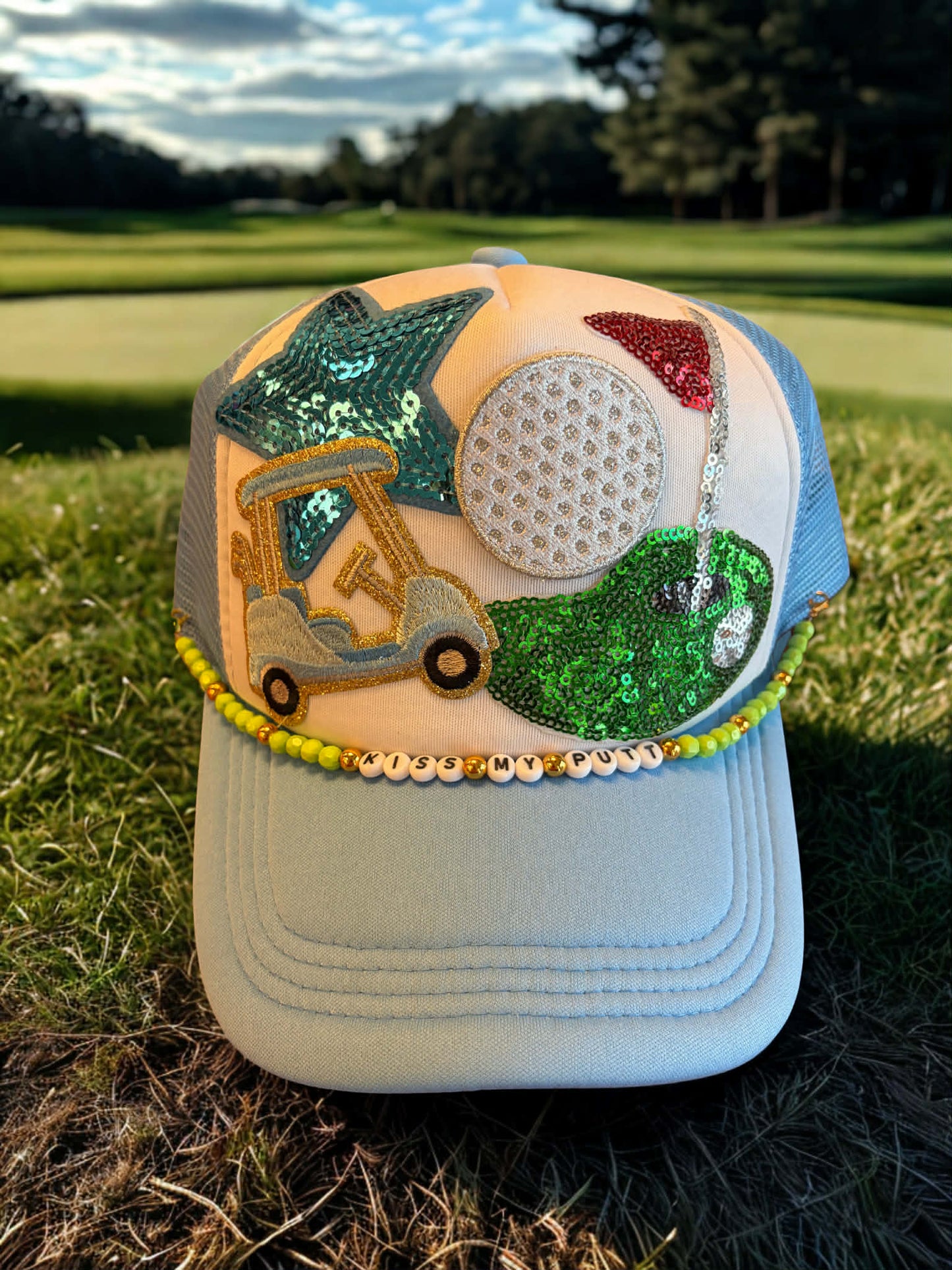 Kiss My Putt Trucker Hat