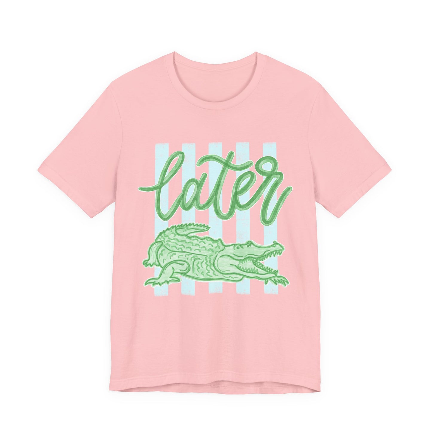 Later Alligator T‑Shirt — Playful Green Alligator Graphic Tee
