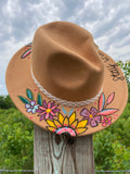 Tan Peacock Senorita Fedora