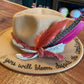 Tan & Coral Senorita Fedora