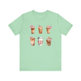 Coffee & Coquette Bows Unisex Short Sleeve Tee