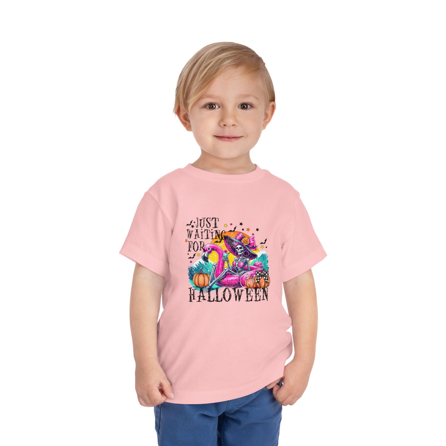Toddler Halloween Tee, Cute Kids Costume Shirt, Just Waiting for Halloween, Fall Apparel, Trick or Treat T-Shirt, Kids Halloween Gift