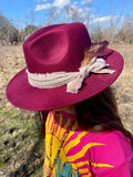 Burgundy Señorita Fedora