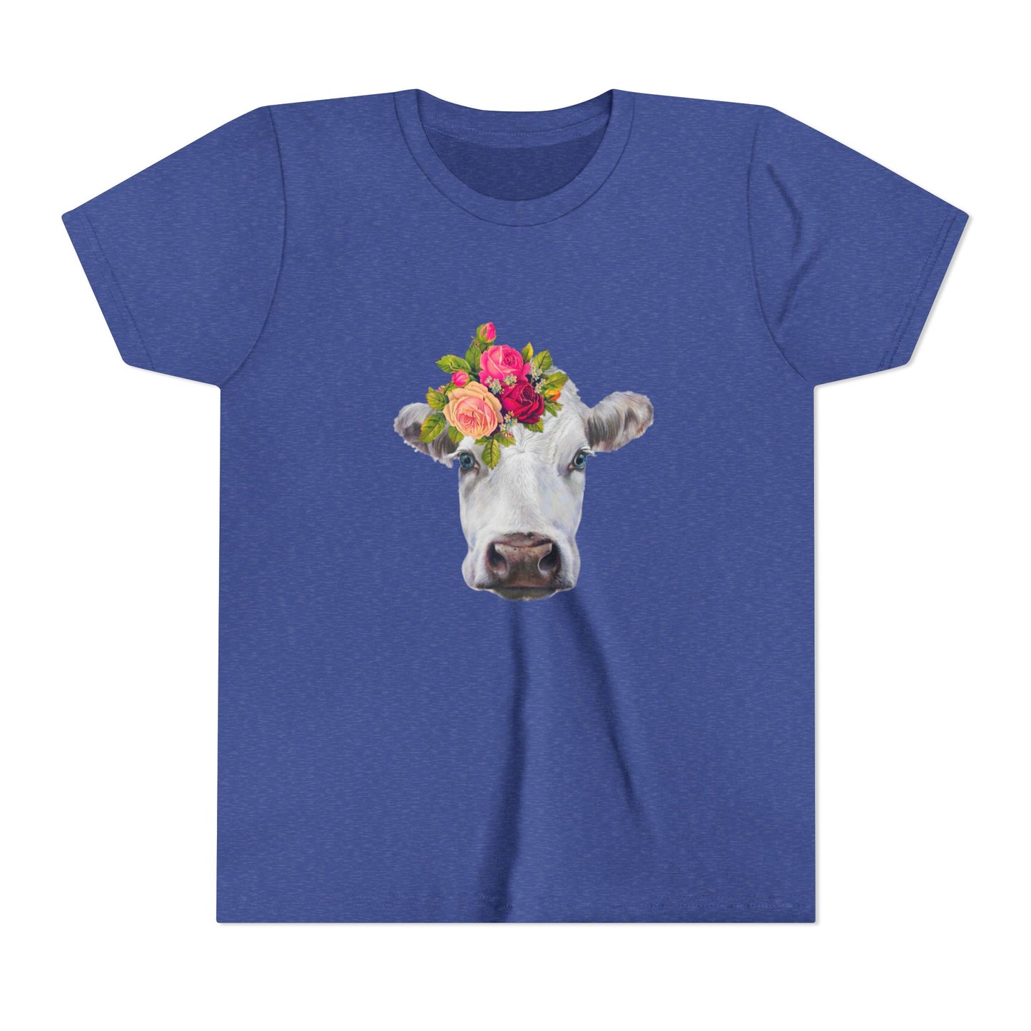 Floral Cow Youth Tee
