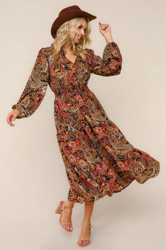 Wildflower Paisley Midi
