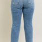 Judy Blue MR Vintage Wash Bootcut W/ Destroy Hem
