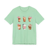 Coffee & Coquette Bows Unisex Short Sleeve Tee