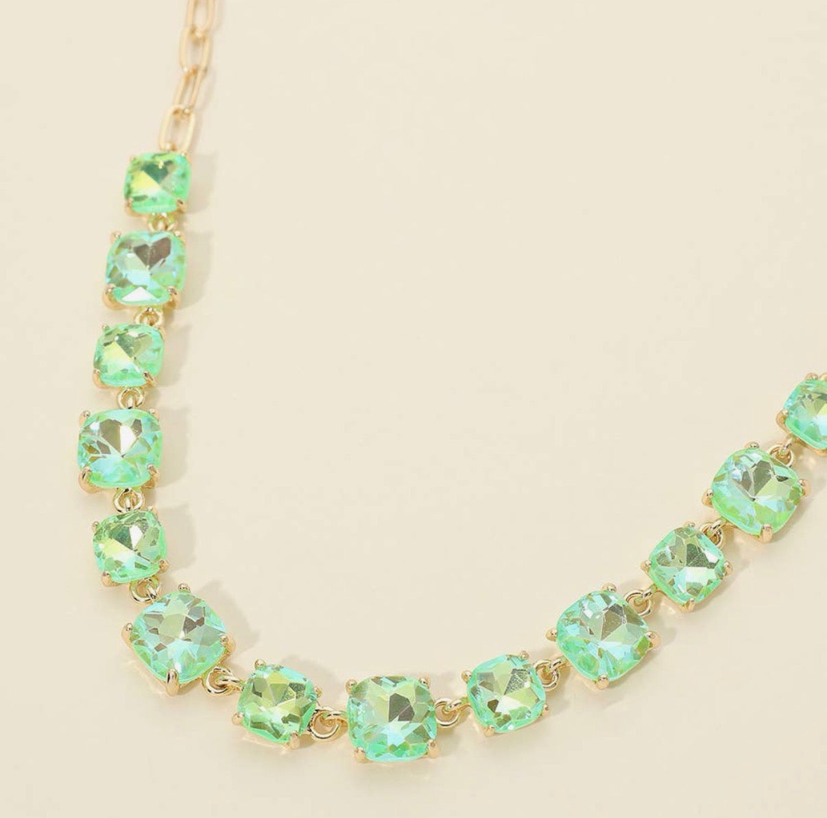 Coastal Confetti Crystal Necklace