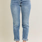 Judy Blue Mid-Rise Bleach Wash Boyfriend