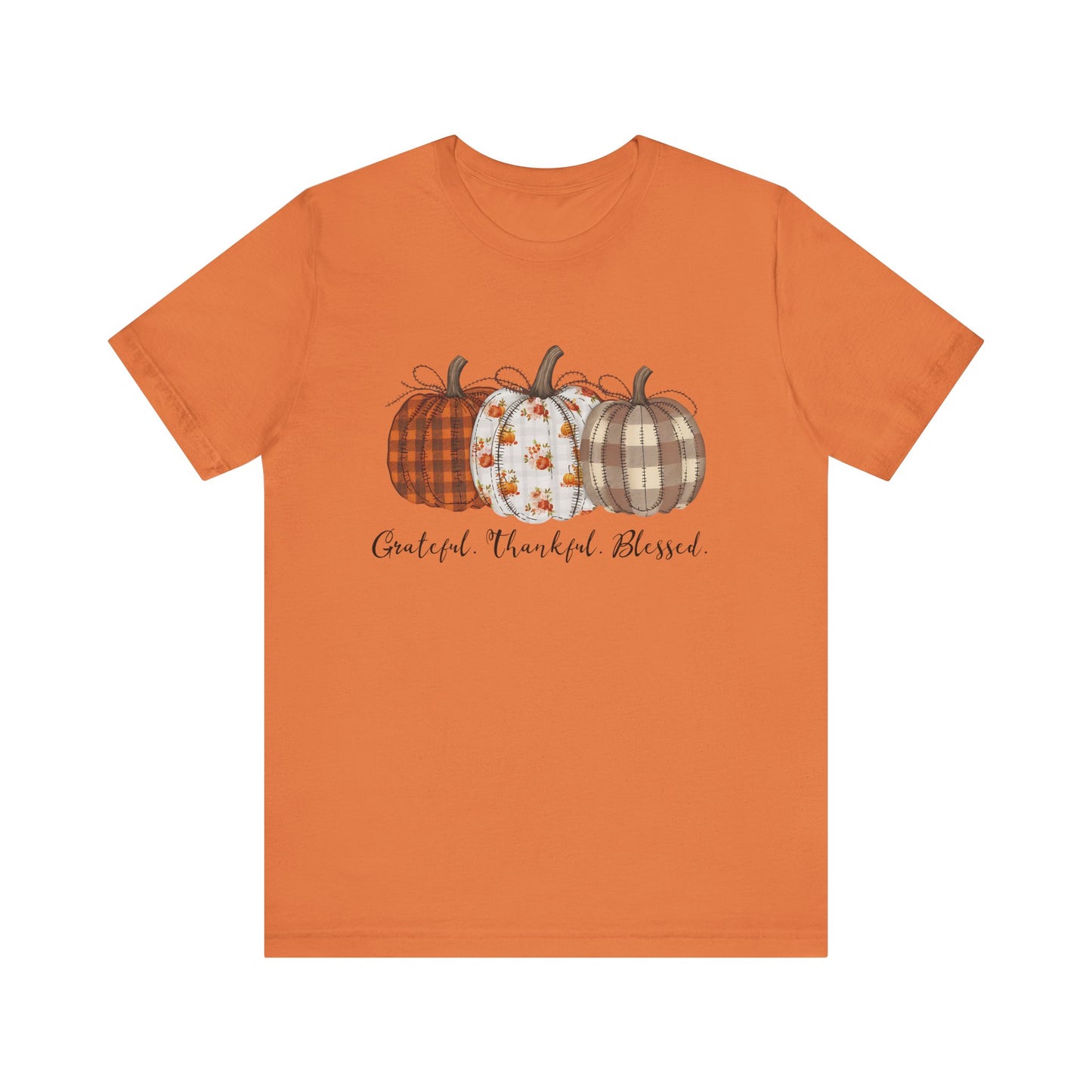 Grateful, Thankful, Blessed Pumpkin Tee