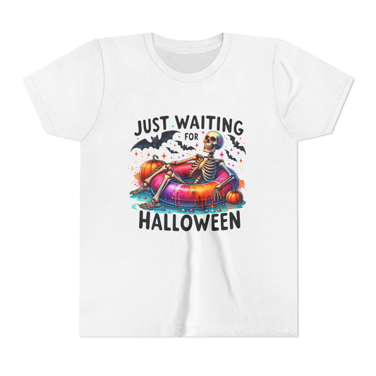 Halloween Youth Tee, Skeleton T-Shirt, Kids Spooky Shirt, Halloween Costume Top, Trick or Treat Apparel, Fall Festivities Outfit